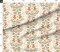 Whimsical Fox Squirrel Botanical Nature Garden Cream Green Pink Sweet Cute Custom Printed Fabric by Spoonflower Various Fabrics by the Yard or Fat Quarter